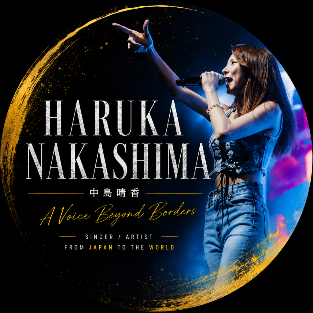 ステージで歌う中島晴香。A Voice Beyond Borders.